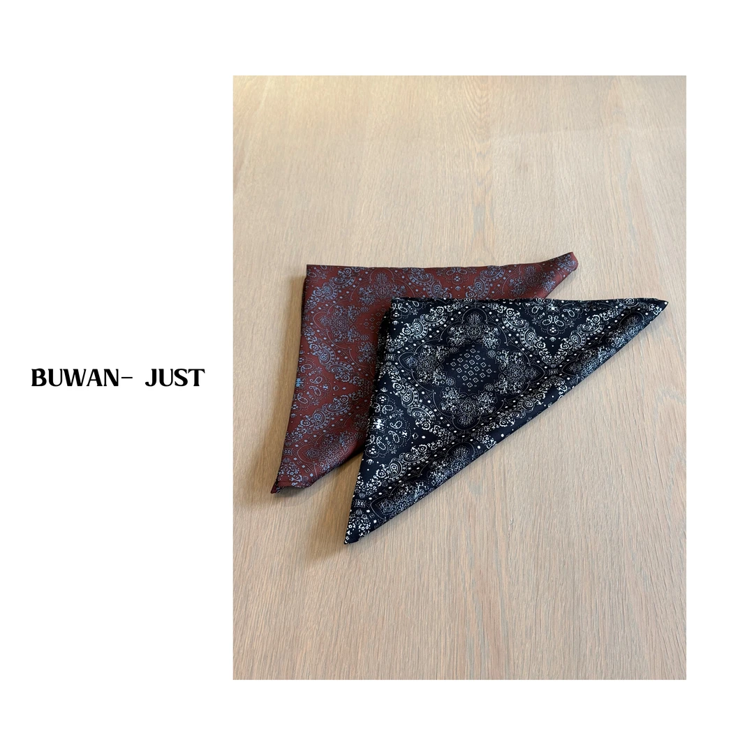 BUWANJUST【人手一条】新品设计感小方巾 B234