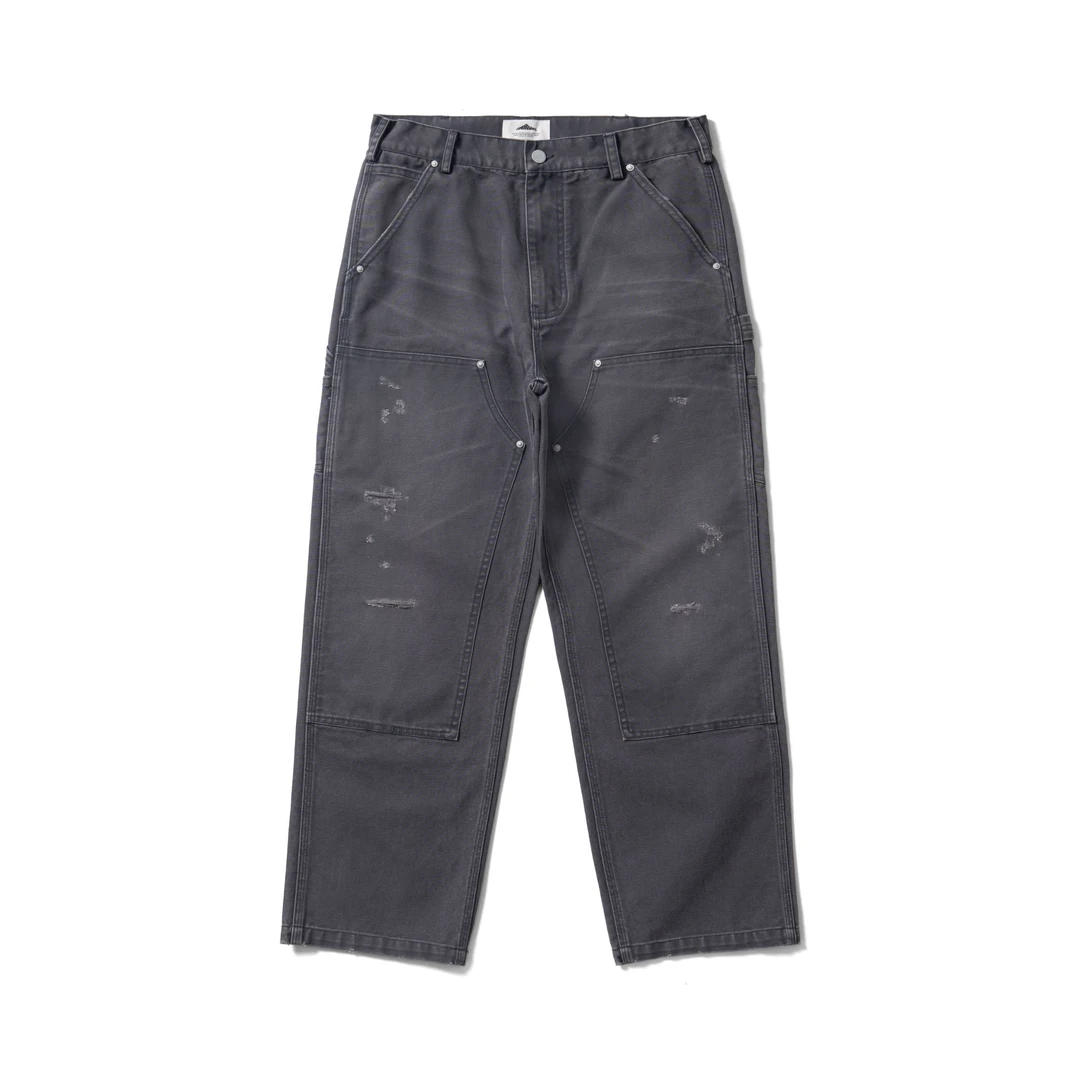 AKIRUNO 重磅复古水洗双膝伐木裤 50125