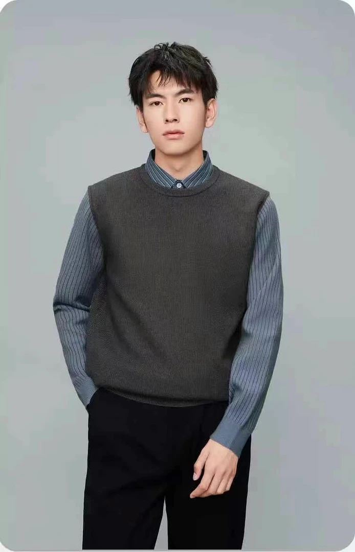 男土商务休闲假两件