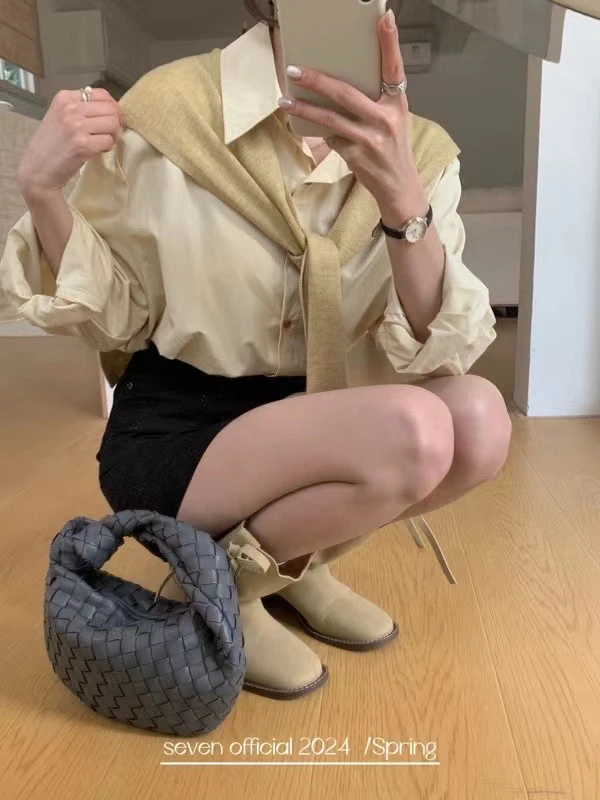 女款春款小清新衬衫