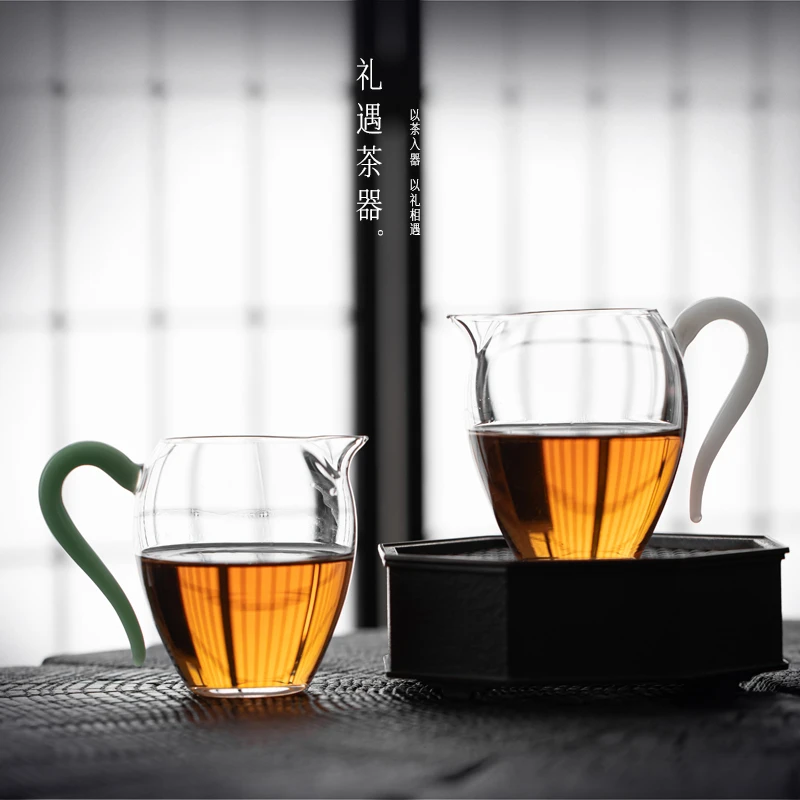 加厚耐热玻璃高档家用主人杯分茶器大容量防烫公杯匀杯茶道茶具