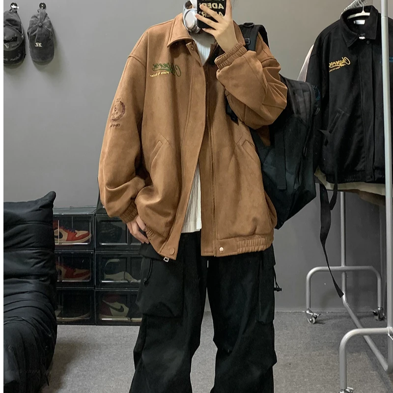 刺绣工艺棒球外套男士2024秋季新款logo设计感超酷潮city啊夹克