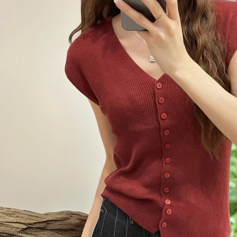 【XYYP】2025新款无袖小蛮腰时尚轻奢洋气小衫显瘦