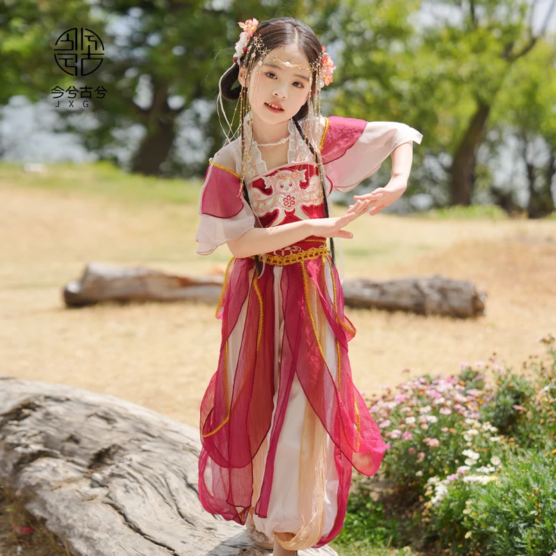 【怀瑾】今兮古兮夏季女童古风汉服儿童国风异域演出服公主民族风