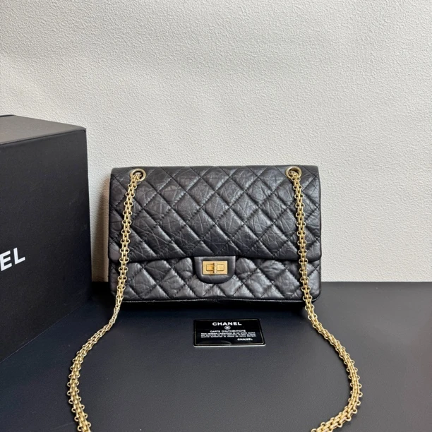 95新 Chanel/香奈儿 98新 奢总管/2.55包/镭射14开有卡