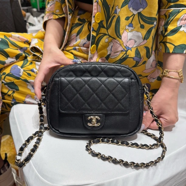 95新 Chanel/香奈儿 上海包展/相机包/成色直播间为准