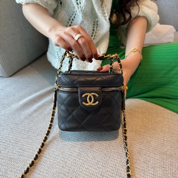 95新 Chanel/香奈儿 上海包展/手提方盒子包/成色直播间为准