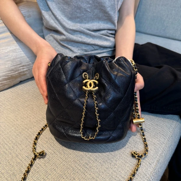 95新 Chanel/香奈儿 杭州包展/水桶包/成色直播间为准