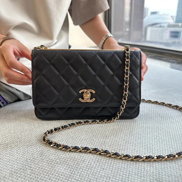 95新  杭州包展/Chanel香奈儿 cc系列woc包/成色直播间为准