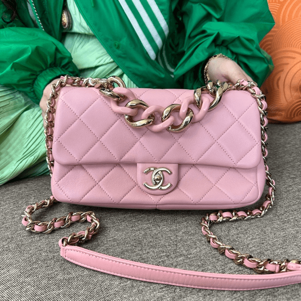 95新  苏州包展/Chanel香奈儿 珐琅cf包/成色直播间为准