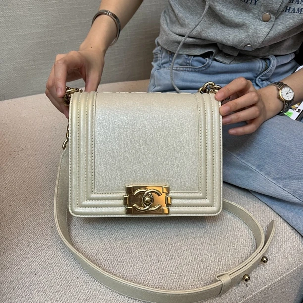 95新 Chanel/香奈儿 苏州包展/方形leboy包/成色直播间为准
