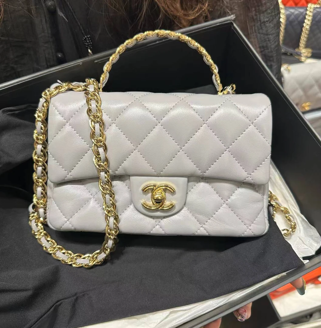 95新 Chanel/香奈儿 苏州包展/手柄大mini包/成色直播间为准