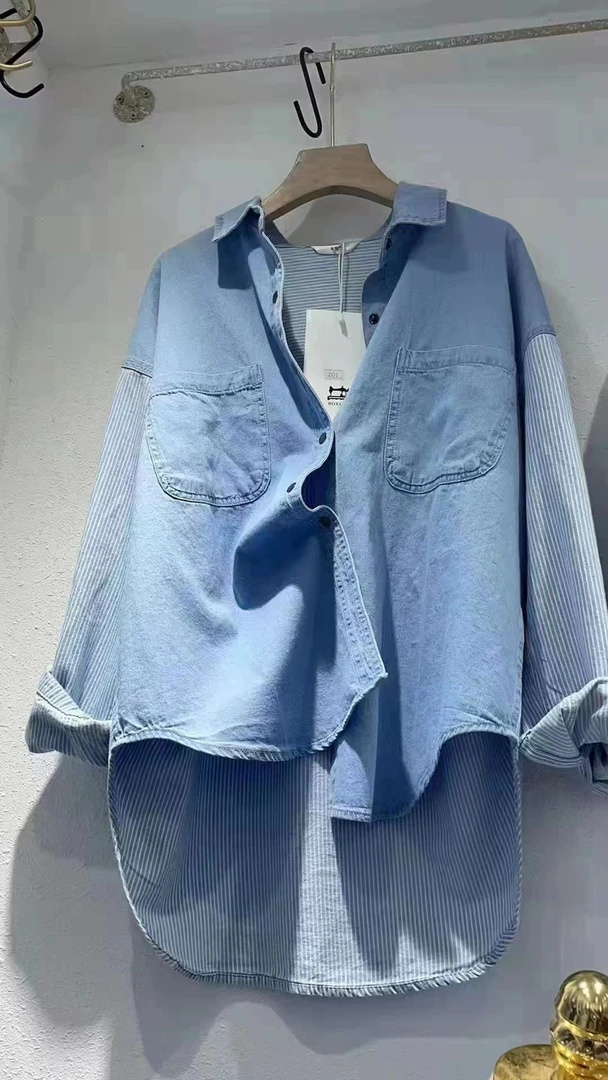 2023年新款牛仔衬衫