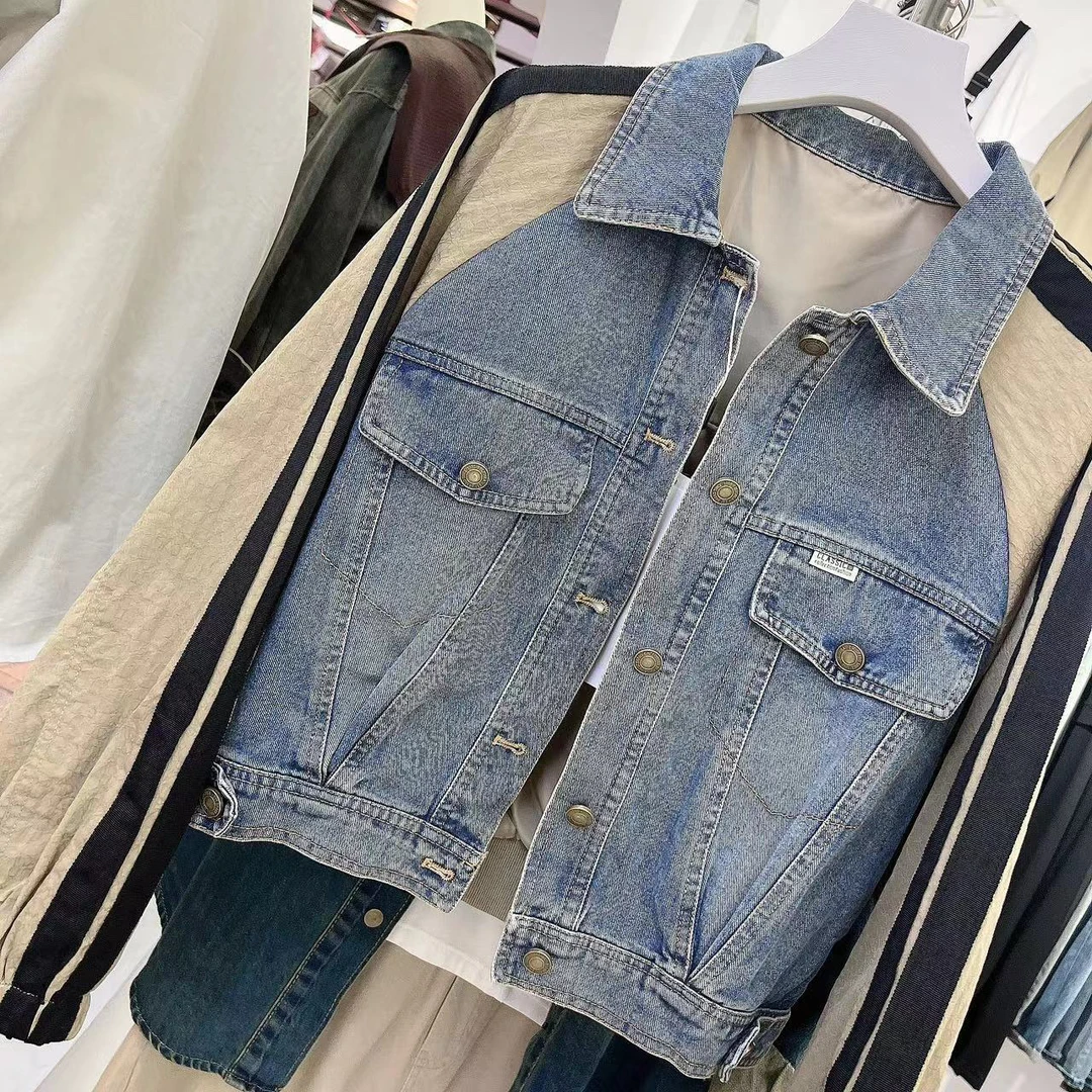 个性时尚短款套色外套