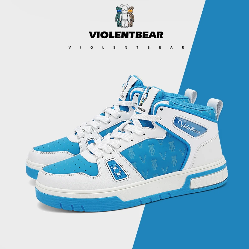 Violentbear/暴力熊新款男鞋情侣高帮运动鞋子百搭休闲板鞋潮6668