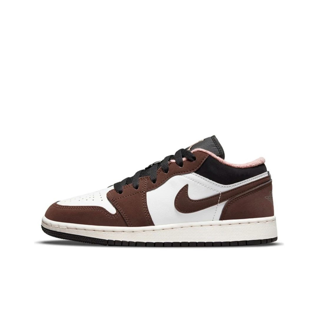 Air Jordan 1Low AJ1小摩卡复古篮球鞋 GS 女码棕色 DM0589-200