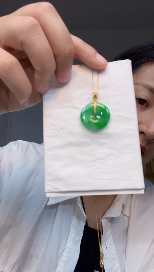 【闪购商品】定制翡翠18K金镶嵌2980元