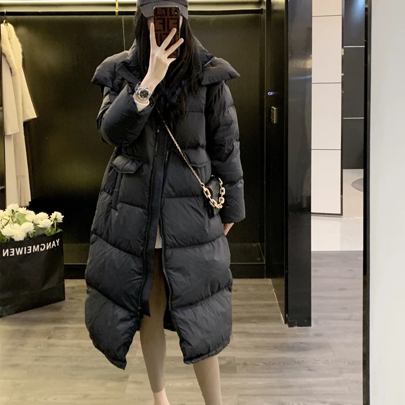 大被子款羽绒服女长款冬季2023新款过膝韩版时尚洋气宽松欧货冬装