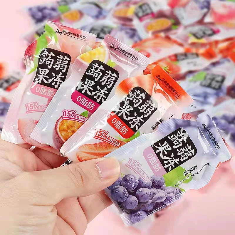 蒟蒻果冻解馋小零食网红休闲食品果汁小果冻魔芋葡萄万圣节糖