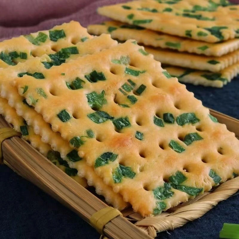 香葱苏打饼干葱花咸味早餐办公室零食点心代餐整箱即食葱香