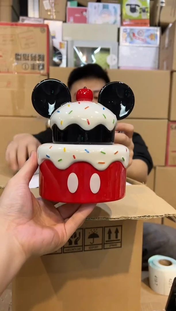 【闪购商品】杯原盒米奇蛋糕罐子