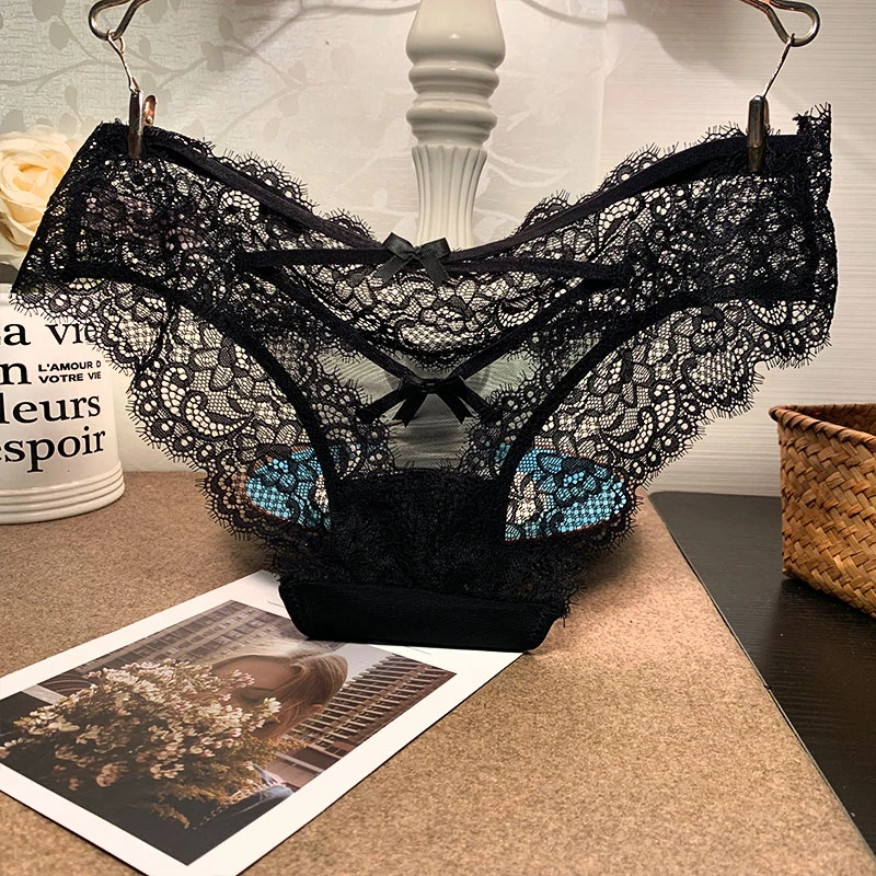 无痕后镂空时尚性感蕾丝内裤女士款透气速干三角裤短夏季新品薄款