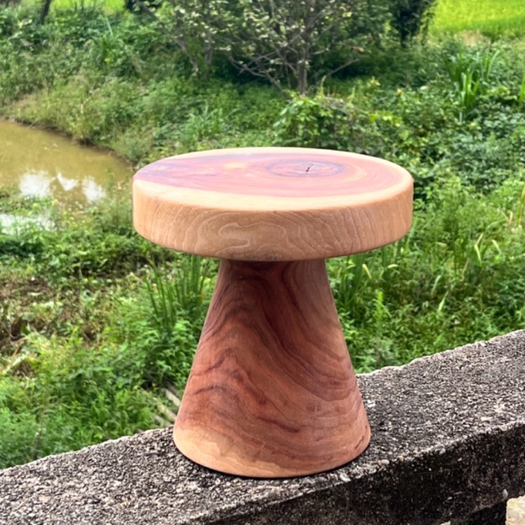 小叶香樟一体成型摆件底座 木墩【高20*20】有树结风化裂天然成分