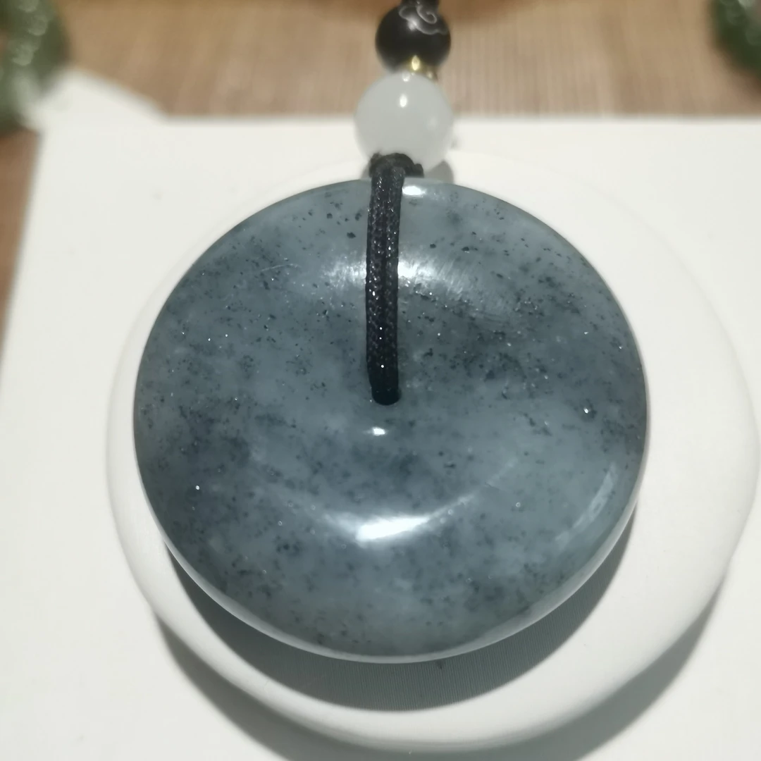 和田玉精品青花平安扣