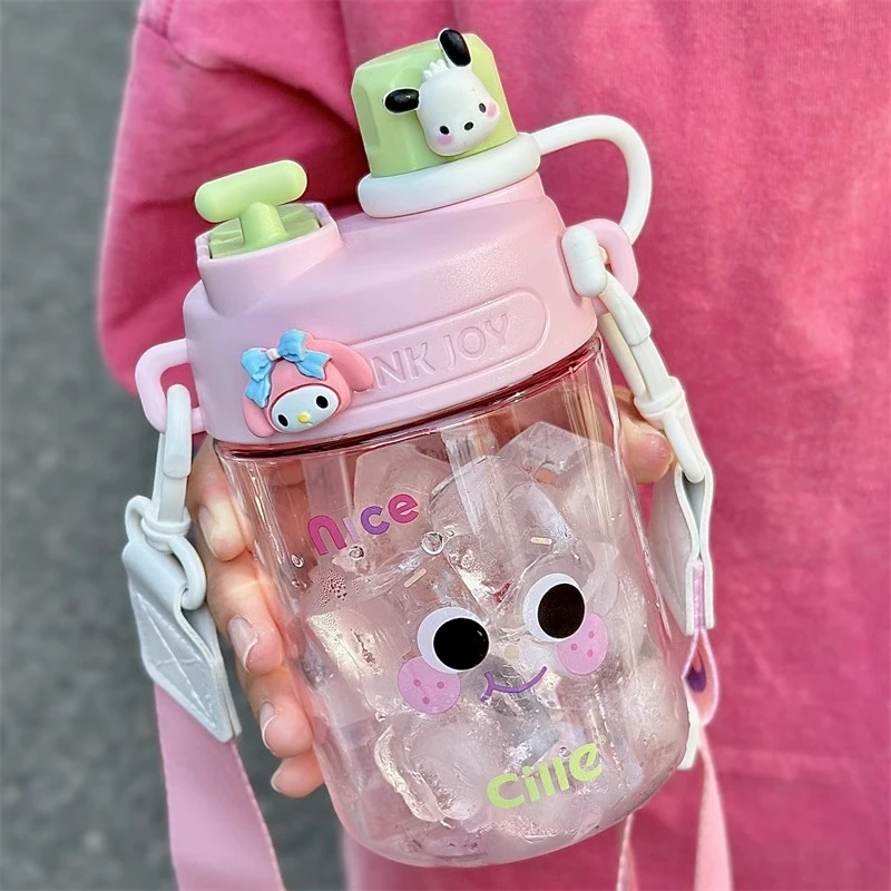 CILLE/希乐吸管水杯女高颜值夏天可爱防摔儿童水壶外出杯子tritan