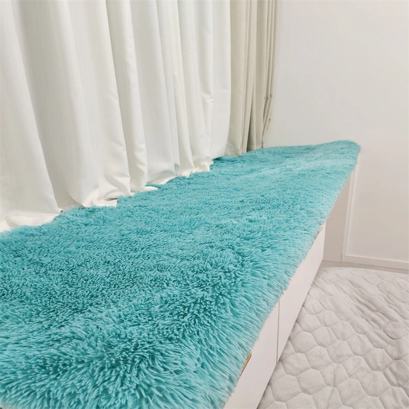 可定制水洗长毛飘窗垫窗台垫，简约现代阳台垫公主榻榻米垫床垫