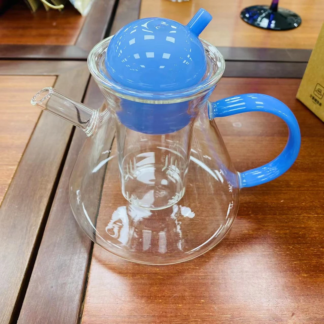 ins风蓝玉水具套装一壶两杯