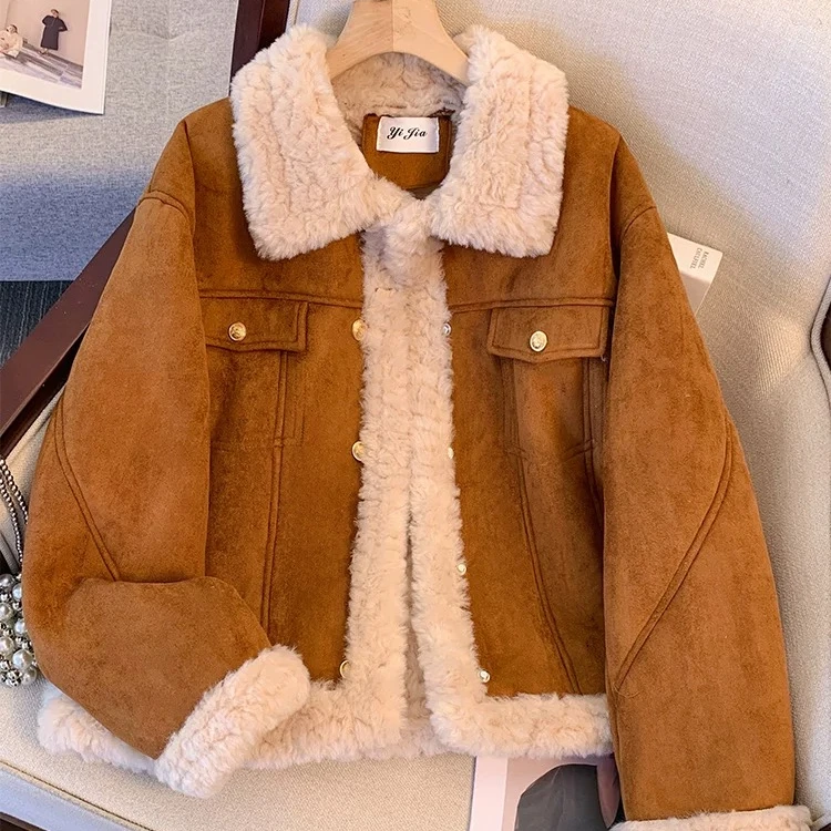 千衣百惠秋冬外套百搭洋气休闲女外套