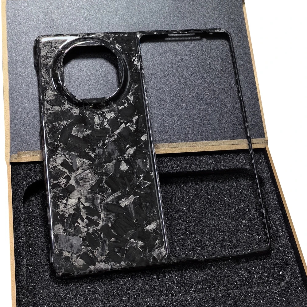 新款锻造碳纤维华为mateX5凯夫拉手机硬壳折叠典藏版亮黑潮保护套