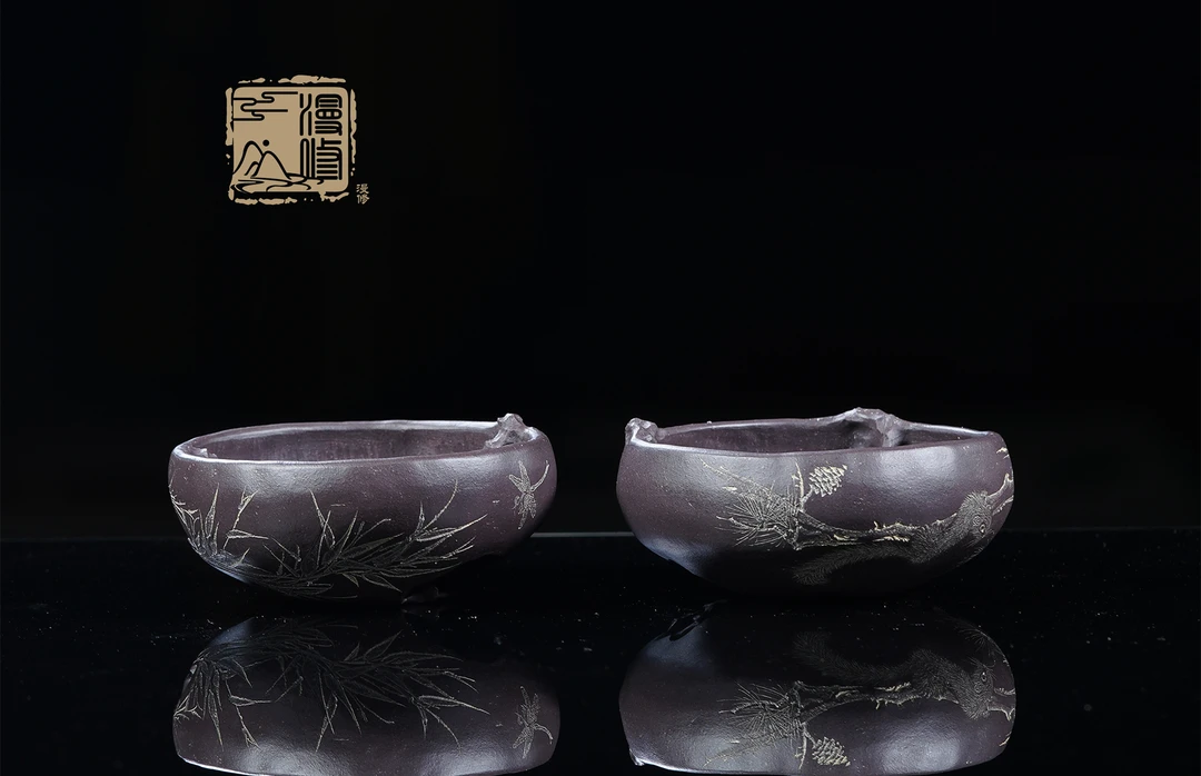 漫修（洞的世界系列）宜兴紫砂主人杯天青泥高档茶道纯手工创意原创