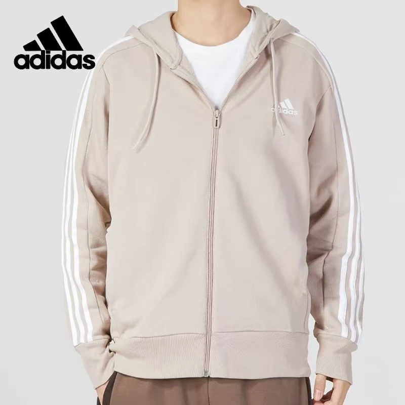 Adidas阿迪达斯外套正品男子运动休闲连帽线圈款帽衫外套IC9839