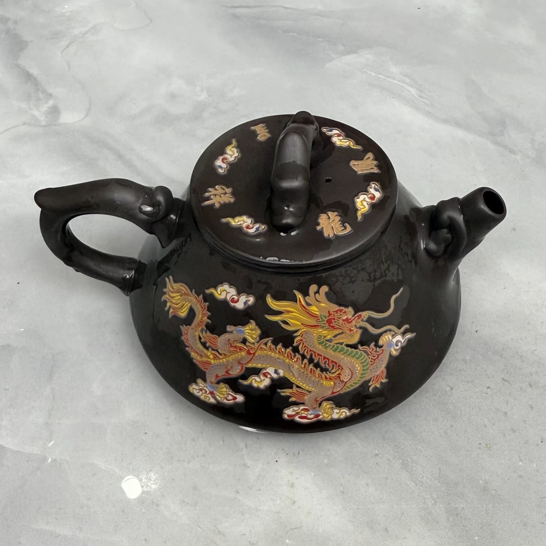手工深井老紫泥石瓢风云变色茶具茶器D1