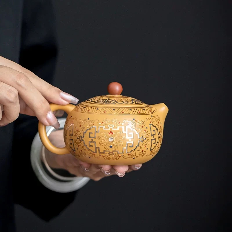正宗黄段泥郭煌短嘴西施茶具D2