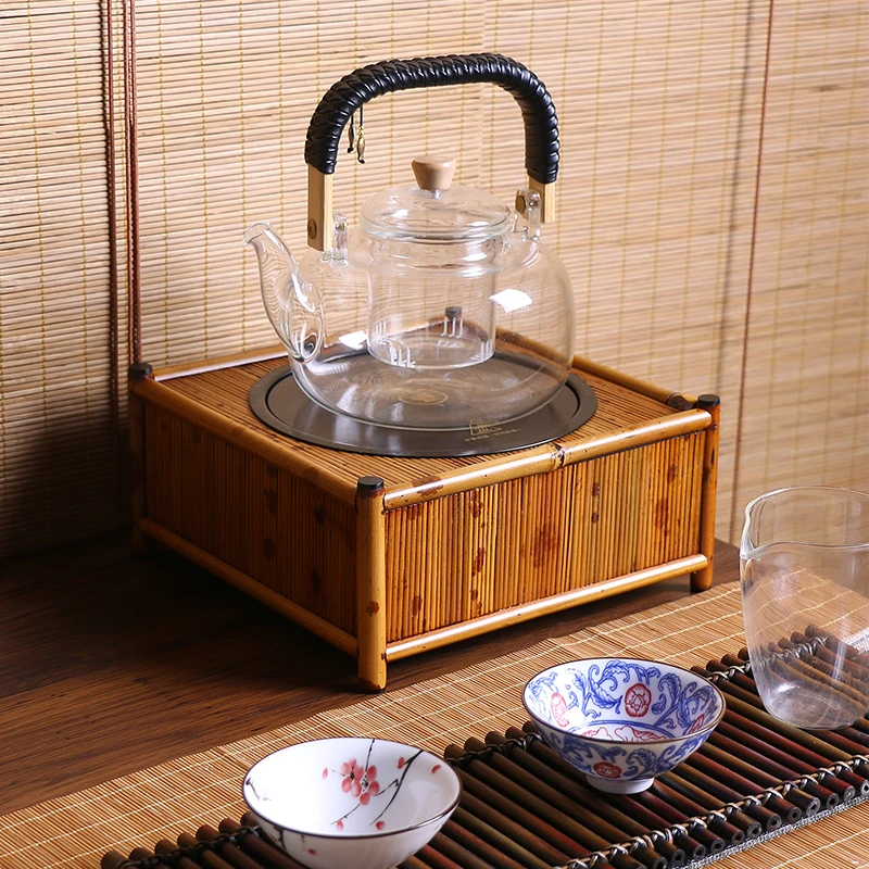 湘妃竹电陶炉 围炉煮茶器煮茶炉静音烧水茶具配件泡茶1000W三档