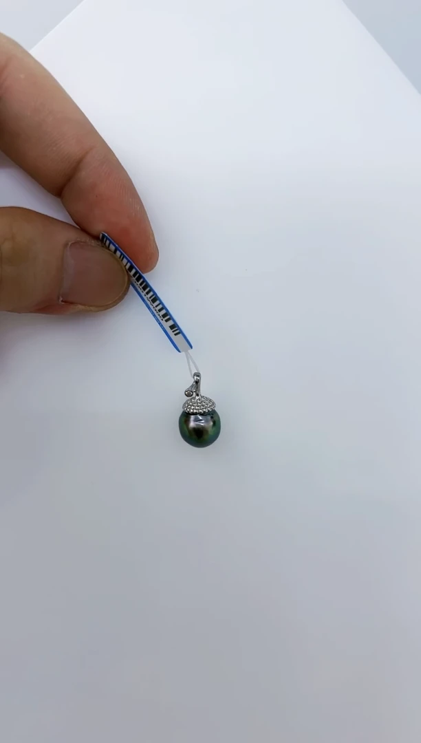 【闪购商品】海水珍珠DA银S925镶嵌xl h173 大溪地吊坠9