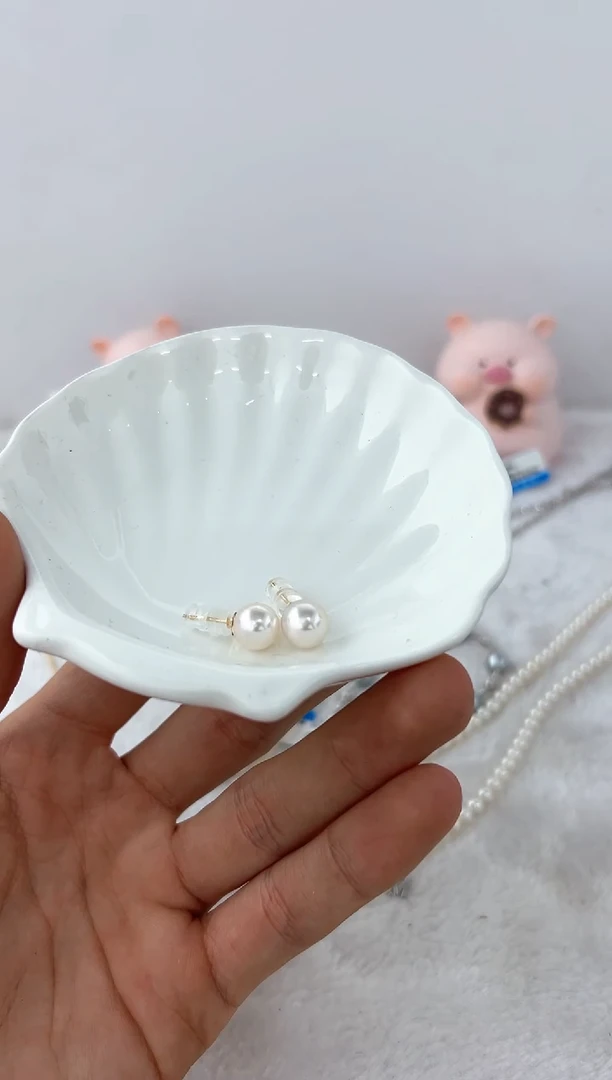 【闪购商品】海水珍珠DA18K金镶嵌ZZ 海水Akoya耳饰8 a1290