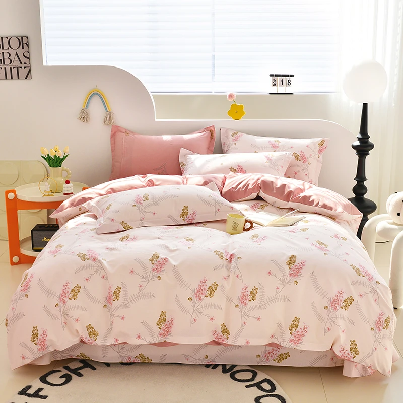 【床笠款100%全棉】斜纹全四季可用印花款适合1.5和1.8床用亲肤透气