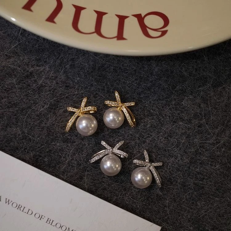 合金耳饰 耳夹耳钉无耳洞法式耳环轻奢气质高级感精致ins法式高级