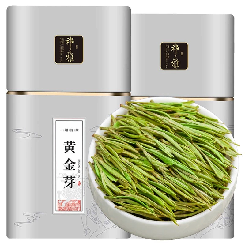 祁雅黄金芽茶叶2025新茶浓香高山春茶茶汤好喝耐泡绿茶福利好茶