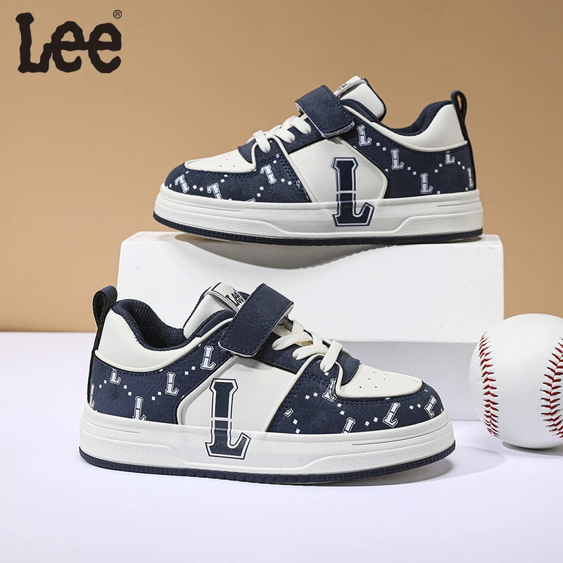 Leekids休闲板鞋厚底增高运动鞋男款冬季童鞋低帮百搭学生鞋女童