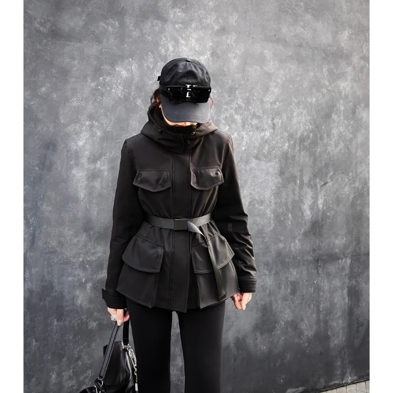 【ShawEleven】【幂式穿搭】90白鹅绒轻奢冲锋衣收腰鹅绒服JYYRTY001
