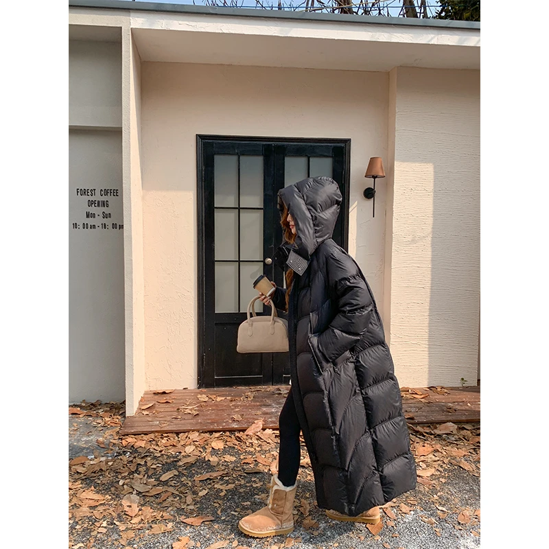 【薇薇轻奢】90白鹅绒 流行高级感炸街长款羽绒服 JYYRRY8888