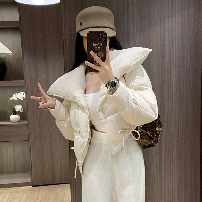 【ShawEleven】 90白鸭绒 大翻领百搭设计款羽绒服 JHYRSJ2326