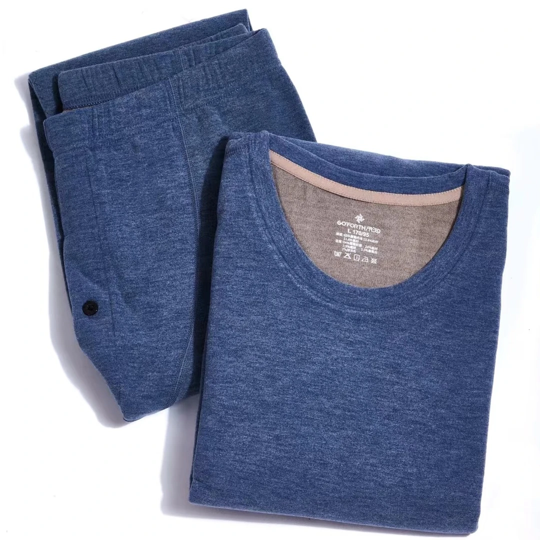 男女款毛蚕丝圆领套装D36045C/D39003C/36012C秋冬