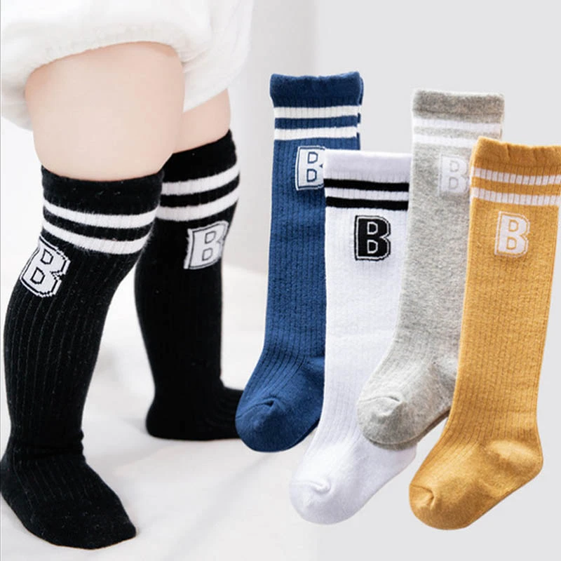 宝宝长筒袜过膝春秋韩版透气潮流新生儿ins婴儿袜子百搭中长筒袜
