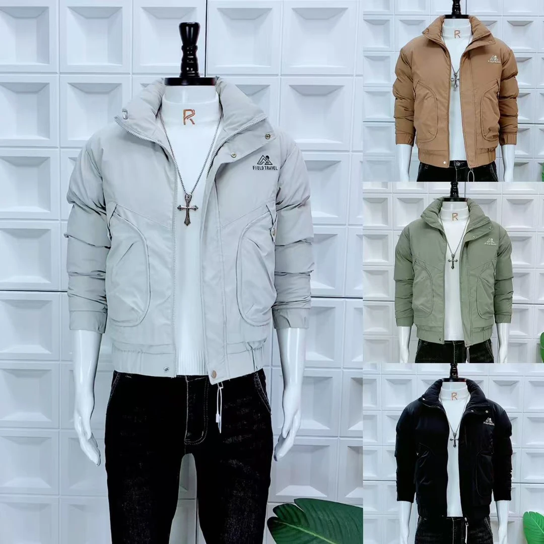 2024冬季新款棉服男士外套时尚韩版修身潮流休闲百搭加厚保暖棉衣